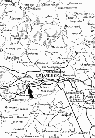 Катынь смоленская область карта