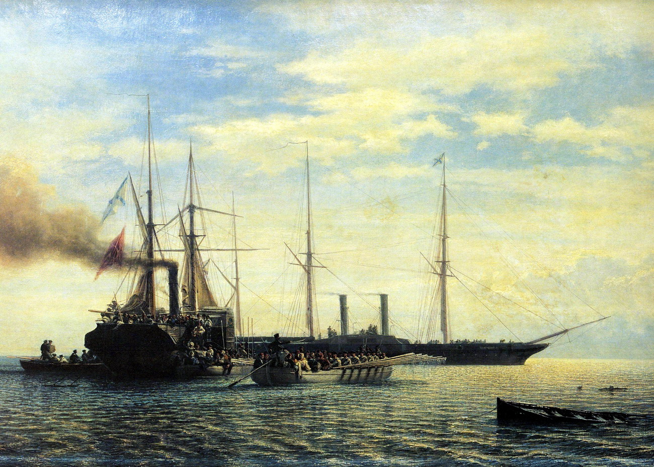 Военный пароход. Пароходофрегат 1853-1856. Пароходофрегат Корнилов.