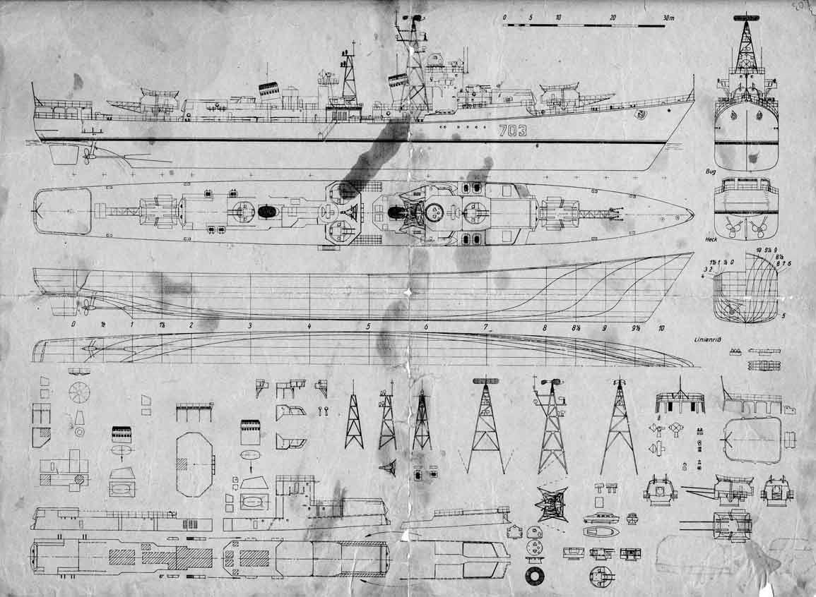 Эсминец 30 бис чертежи