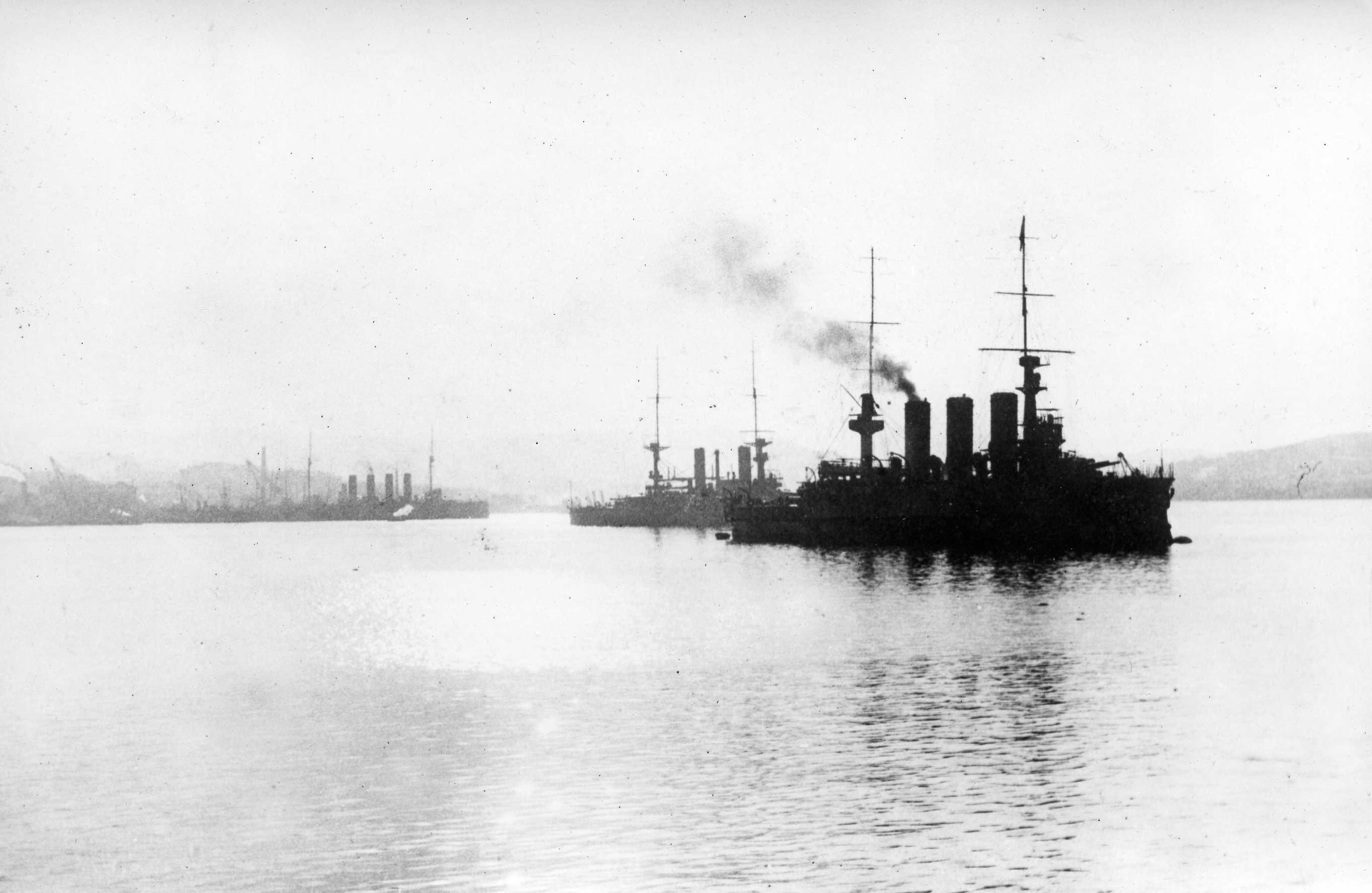 1 тихоокеанская эскадра. Броненосец Пересвет 1904. Крейсер Пересвет.