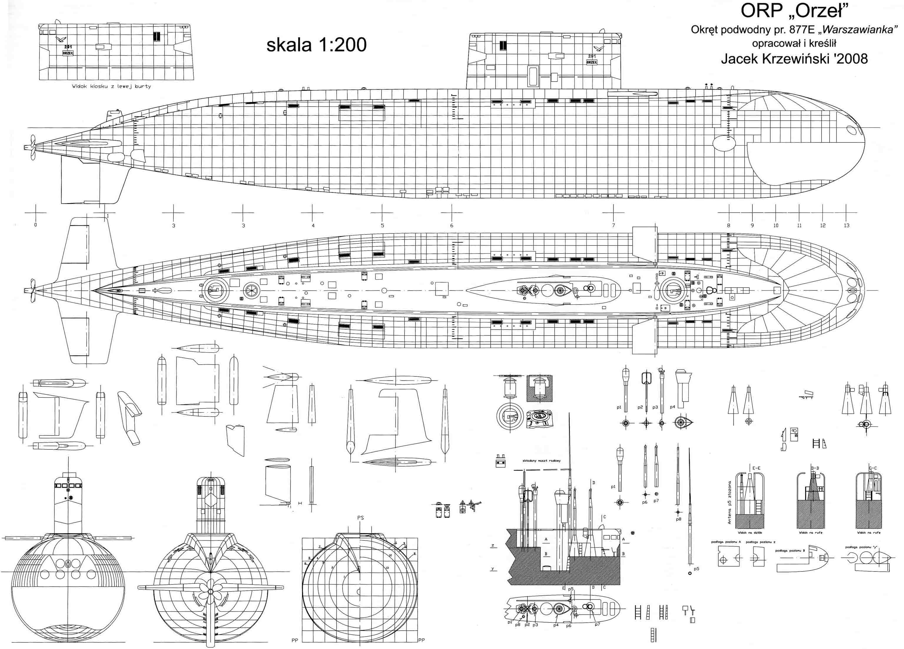 Проект 636 чертеж