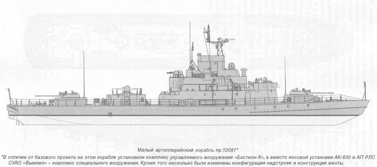 Малые артиллерийские корабли проекта 1208