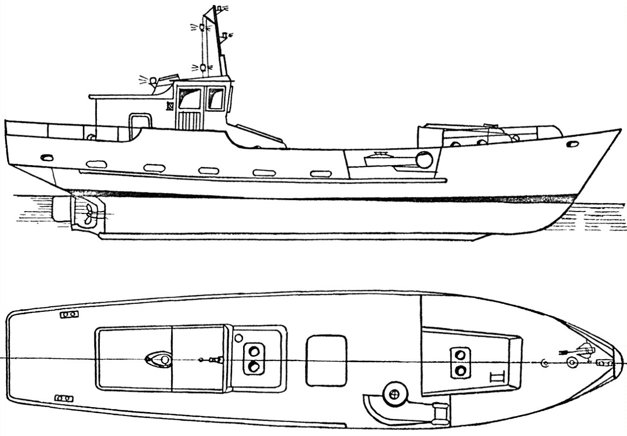 Чертежи буксиров для судомоделирования речных